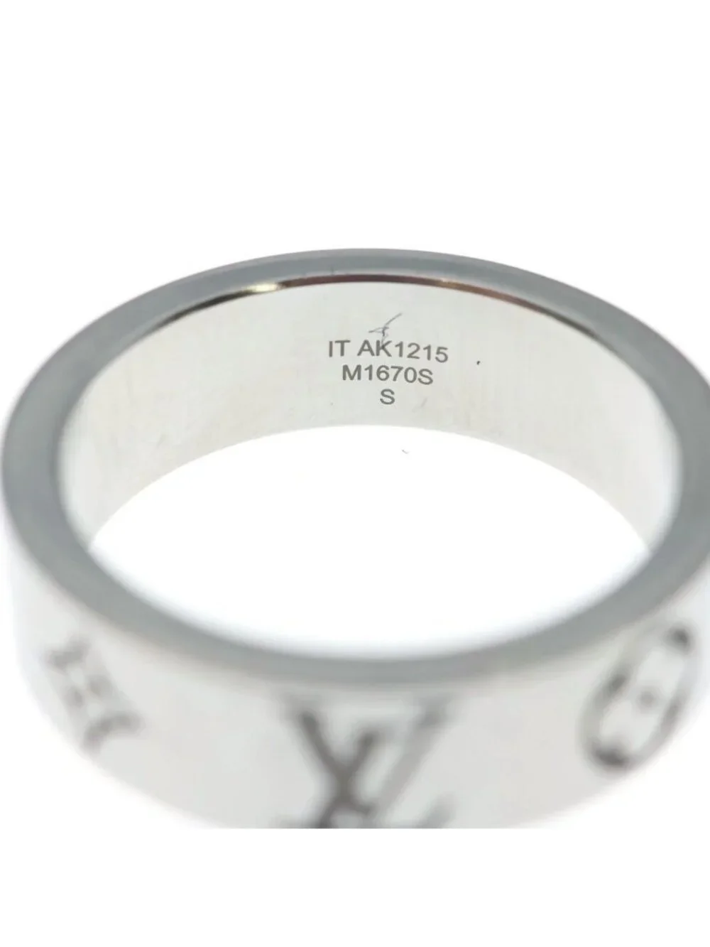 Louis Vuitton Ring LV Mosaic Monogram Silver